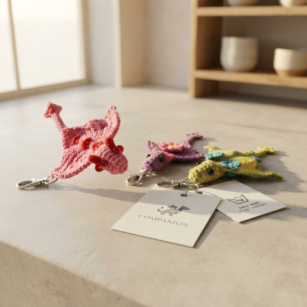 Adorable Bag Charm Keychain | Crochet Pattern PDF — Design 7