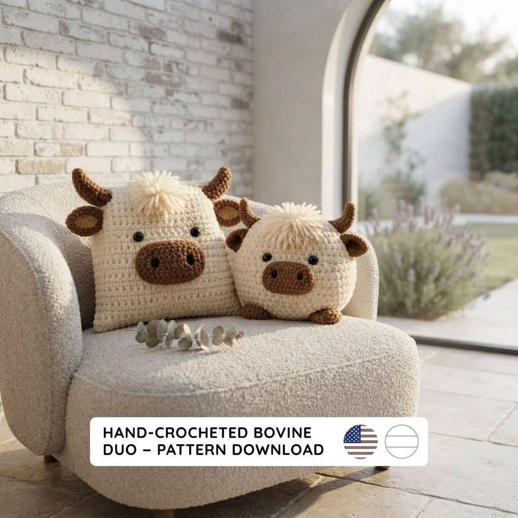 Cuddly Cow Buddy V2 | Crochet Pattern PDF