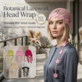 Floral Mesh Summer Headscarf | Crochet Pattern PDF