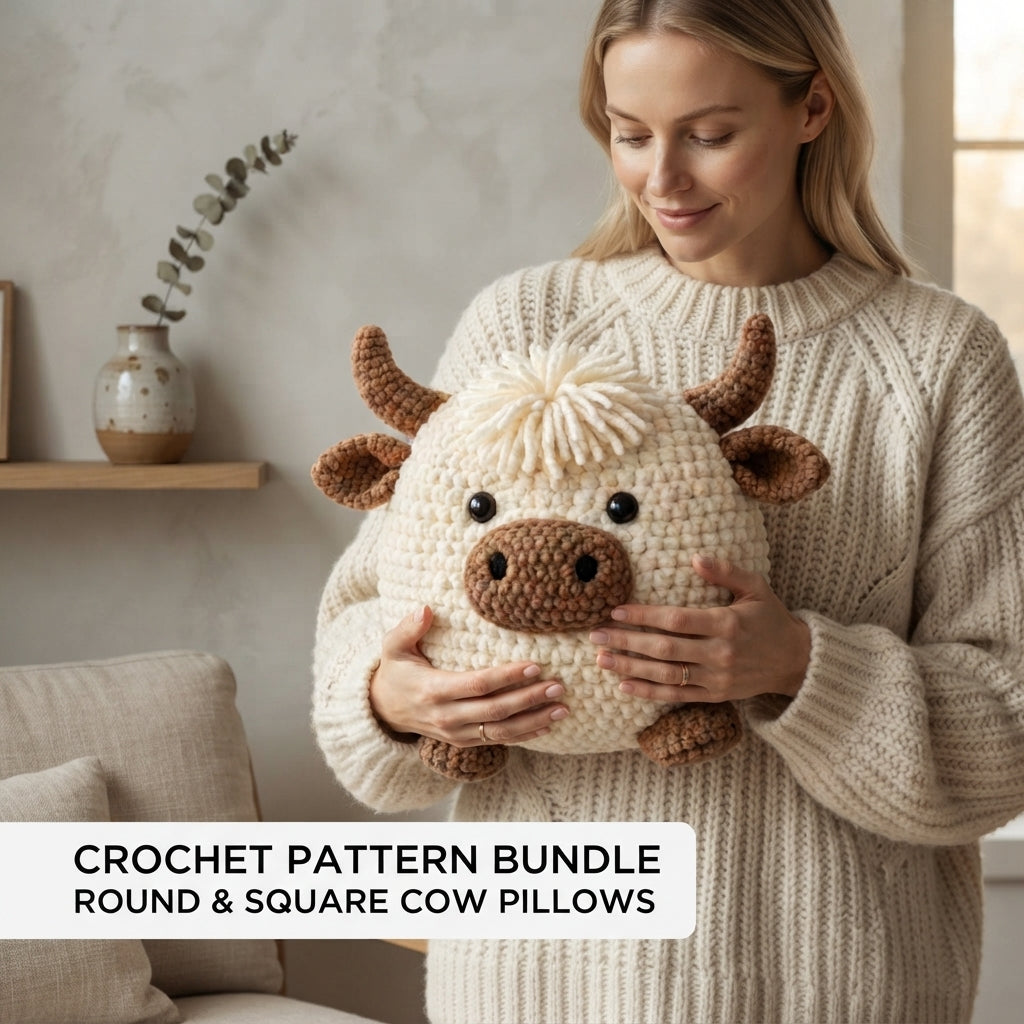 Cuddly Cow Buddy V2 | Crochet Pattern PDF
