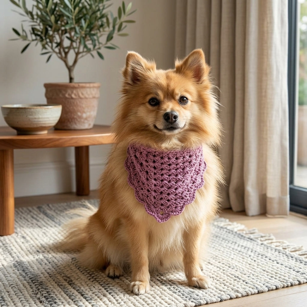 Easy Beginner Hair Kerchief | Crochet Pattern PDF