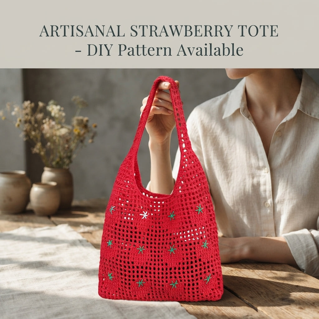 Tomatote Tomato Tote | Crochet Pattern PDF