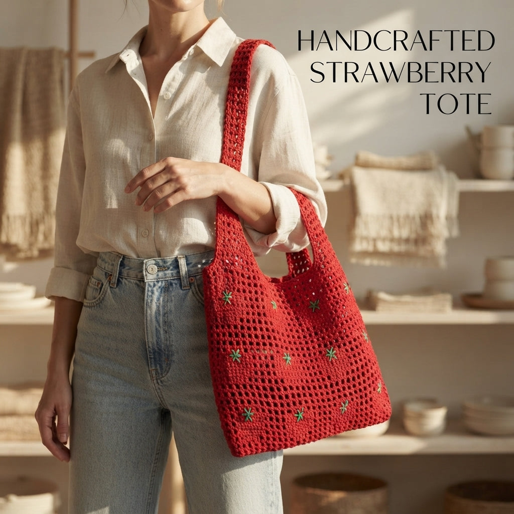 Tomatote Tomato Tote | Crochet Pattern PDF