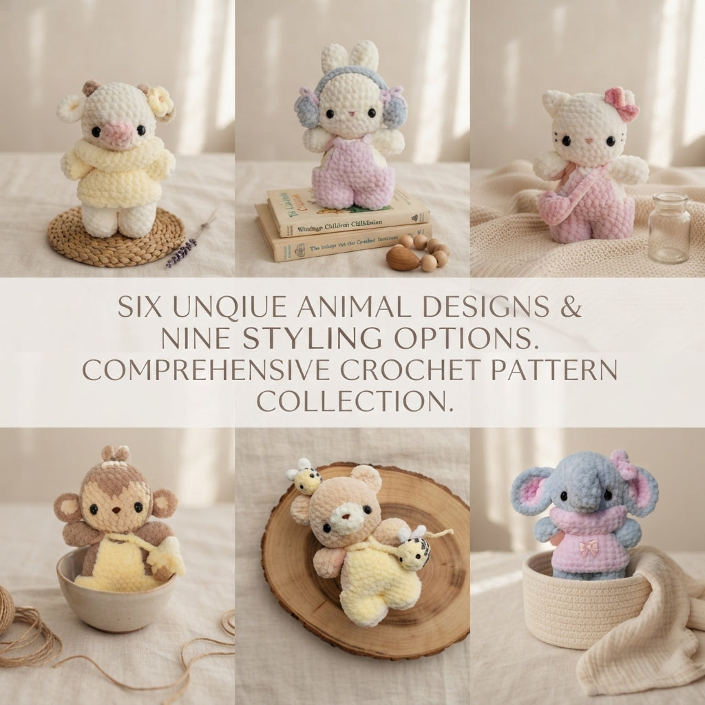 Ultimate Crochet Animal Bundle V2 | 15+ PDF Patterns