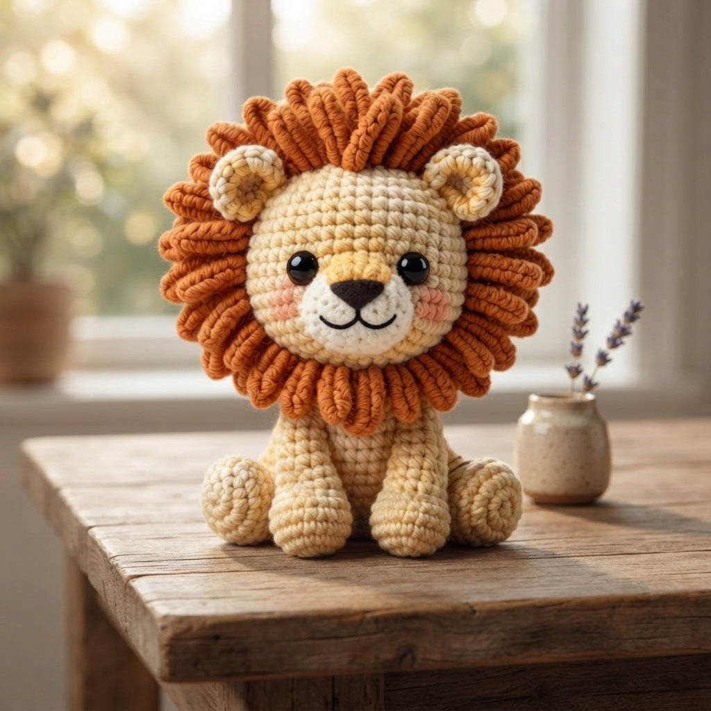 Handmade Amigurumi Lion | Crochet PDF Pattern