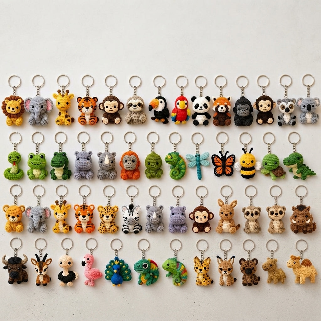 Gorgeous Keychain Bag Charm | Crochet PDF Pattern
