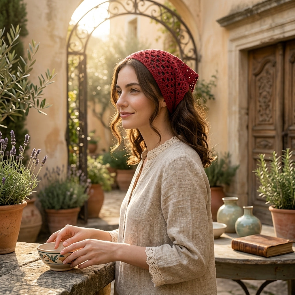 Boho Hair Kerchief | Beginner Crochet Pattern PDF