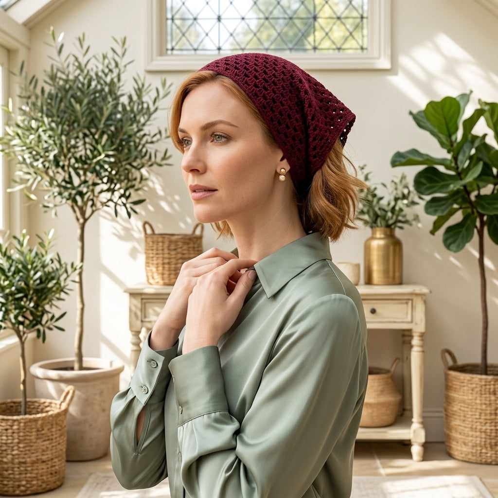 Boho Hair Kerchief | Beginner Crochet Pattern PDF