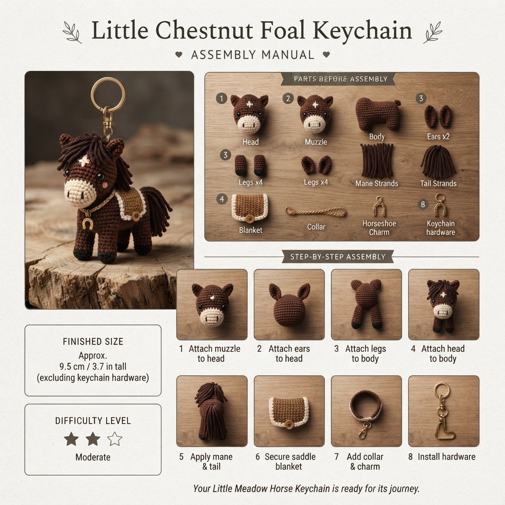 Pretty Keychain Charm | Handmade Crochet Pattern — Design 6