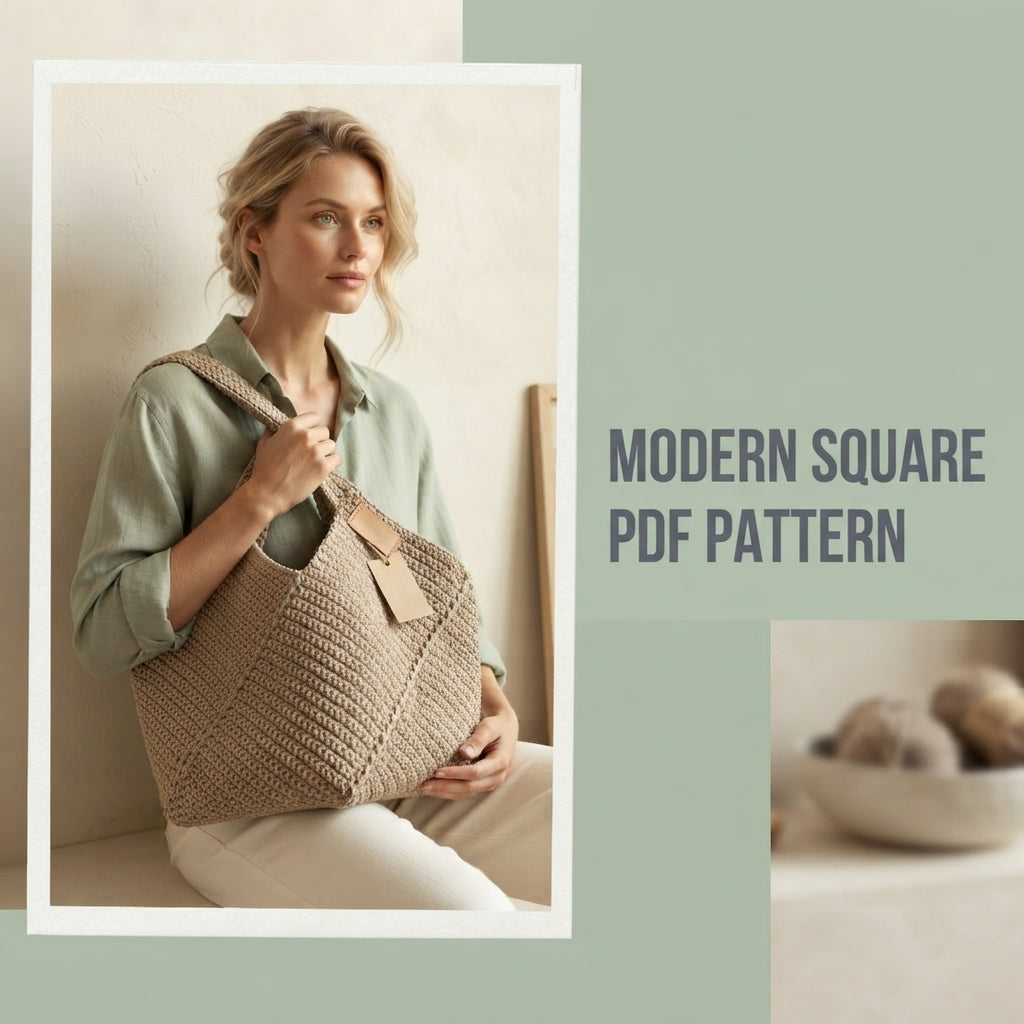 Granny Square Granny Square Tote | Crochet Pattern PDF