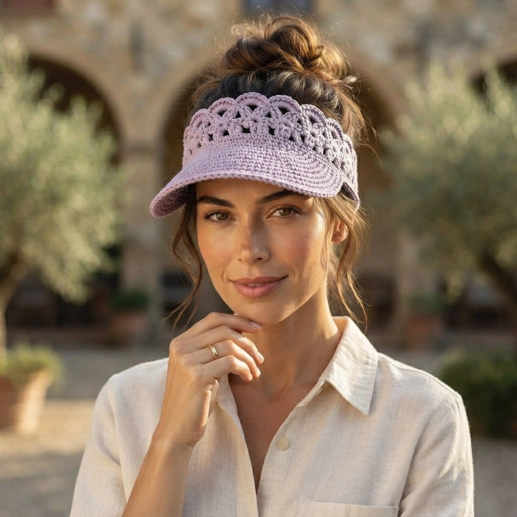 Trendy Sun Visor | Crochet Visor Pattern — Design 2