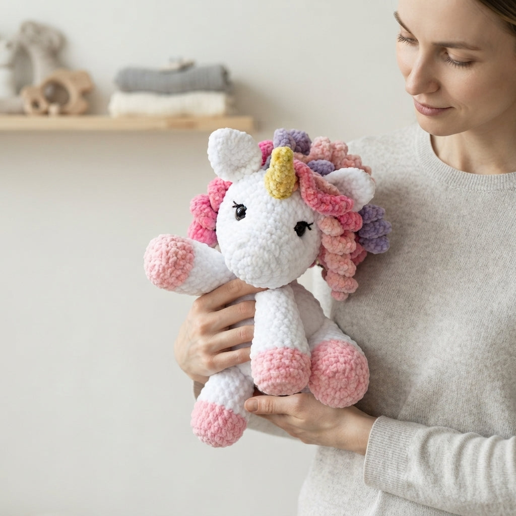 Charming Unicorn Companion | Crochet Pattern PDF