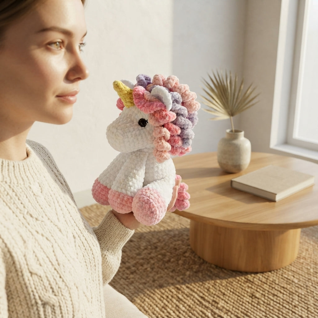 Charming Unicorn Companion | Crochet Pattern PDF