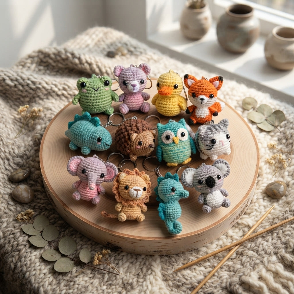 Premium 100+ Mini Charms | Amigurumi Pattern Pack — Design 3