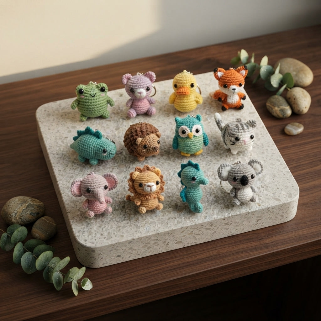 Premium 100+ Mini Charms | Amigurumi Pattern Pack — Design 3