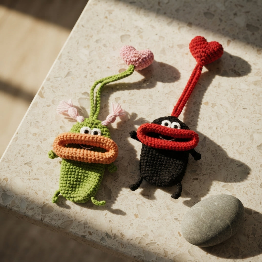 Playful Keychain Charm Mini Charm | Amigurumi Pattern — Design 3