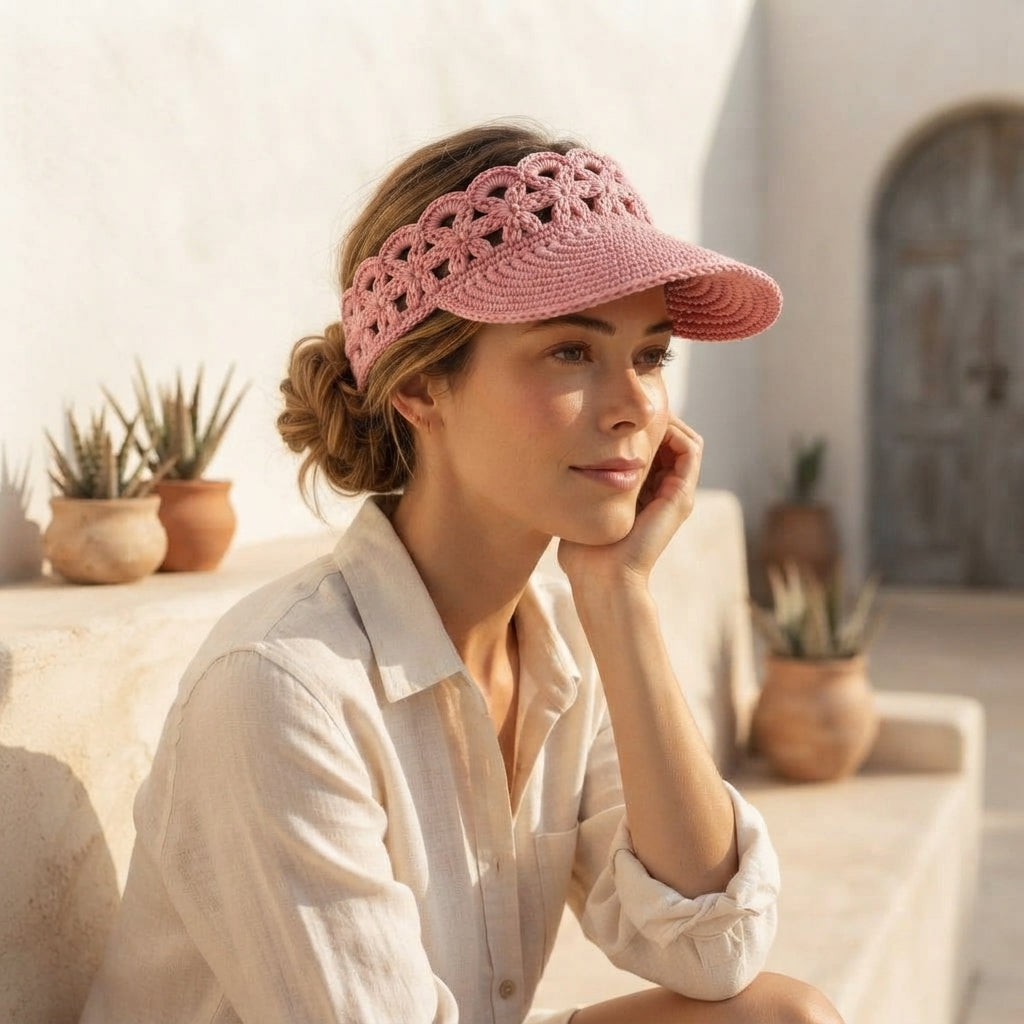 Trendy Sun Visor | Crochet Visor Pattern — Design 2