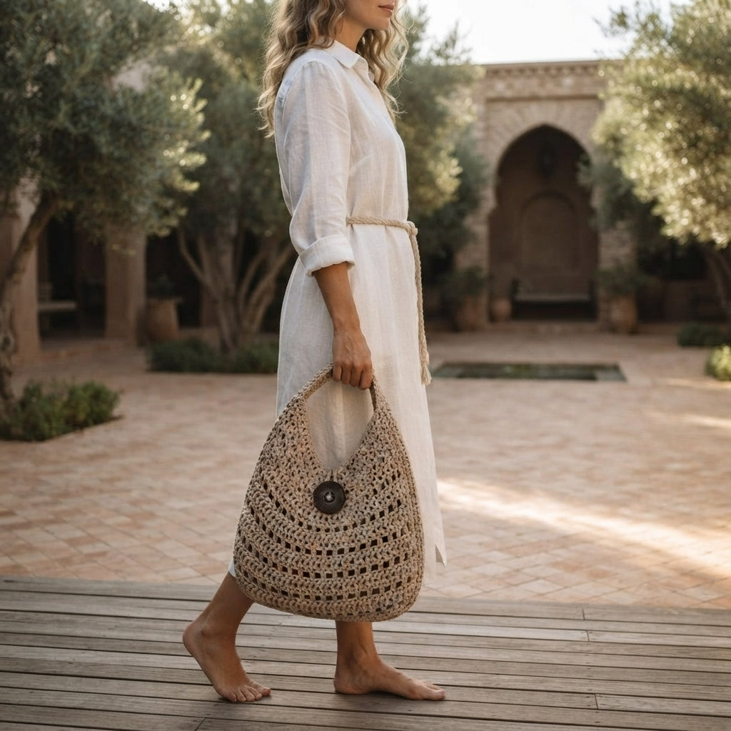 Hobo Bag Textured Tote | Crochet Pattern PDF