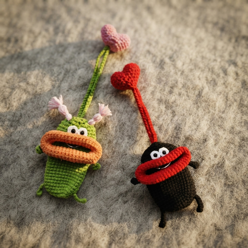 Playful Keychain Charm Mini Charm | Amigurumi Pattern — Design 3