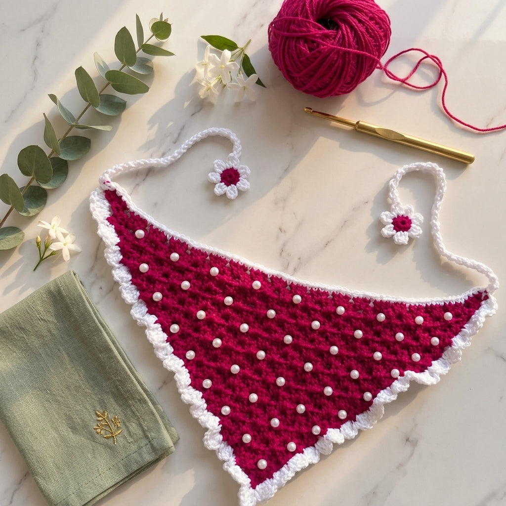 Handmade Festival Hair Scarf | Crochet Pattern PDF