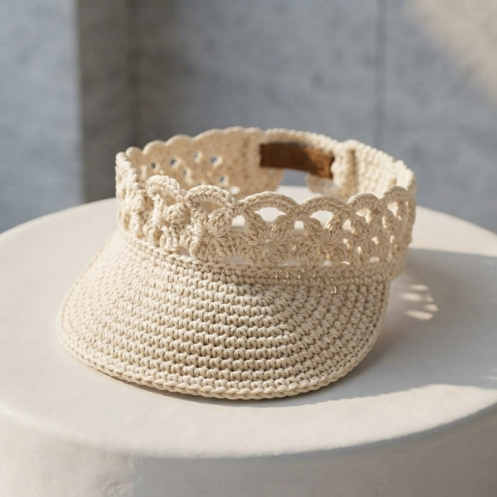 Trendy Sun Visor | Crochet Visor Pattern — Design 2