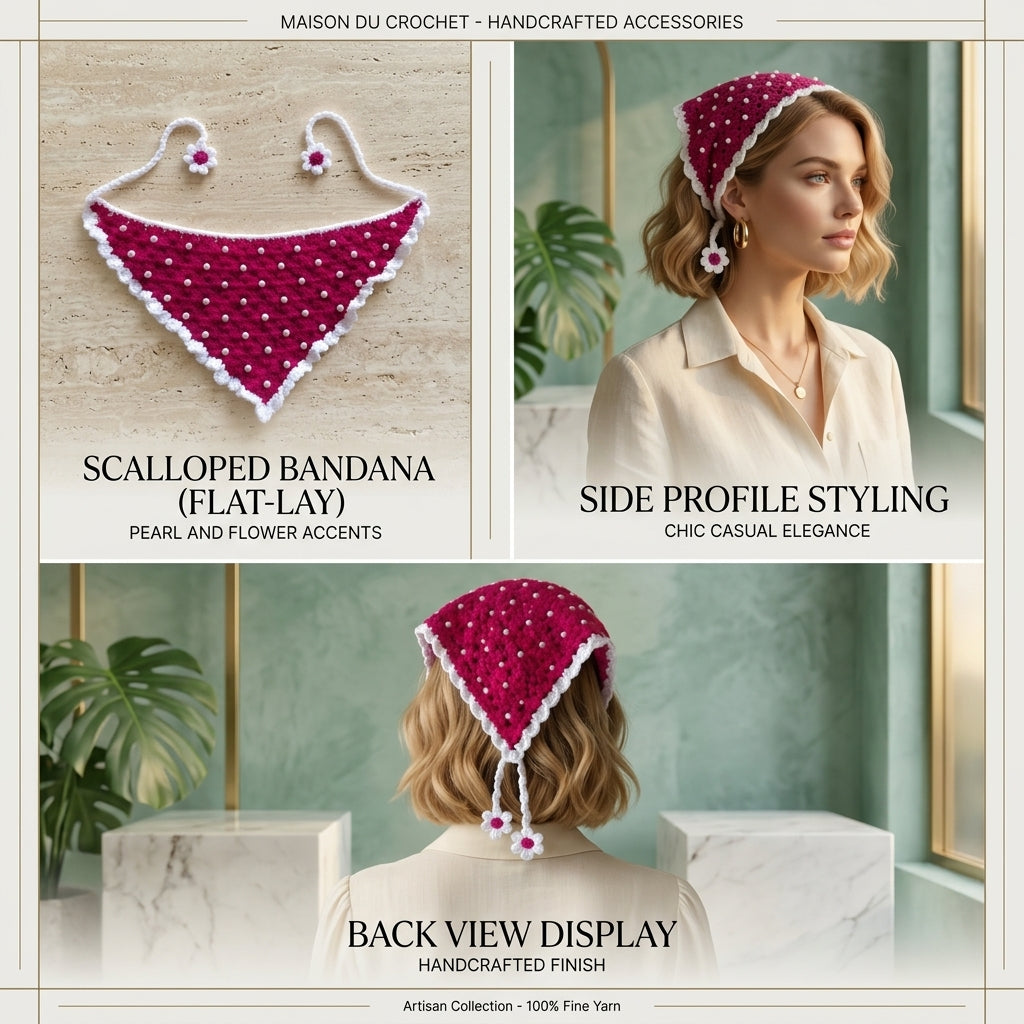 Handmade Festival Hair Scarf | Crochet Pattern PDF