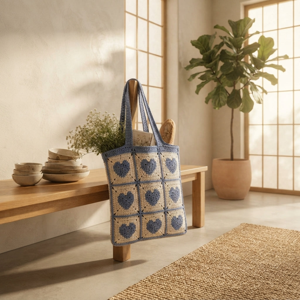 Granny Square Granny Square Tote V9 | Crochet Pattern PDF