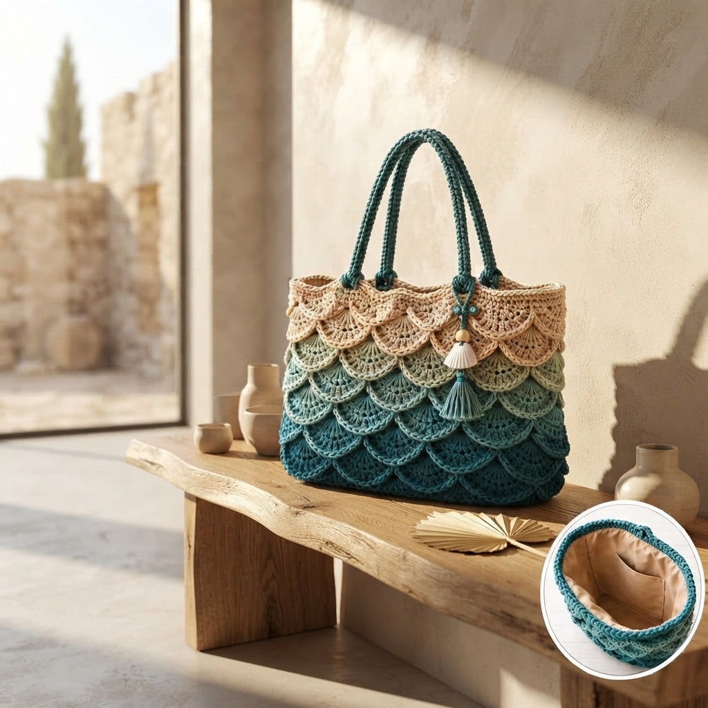 Market Bag Handbag Tote | Crochet Pattern PDF