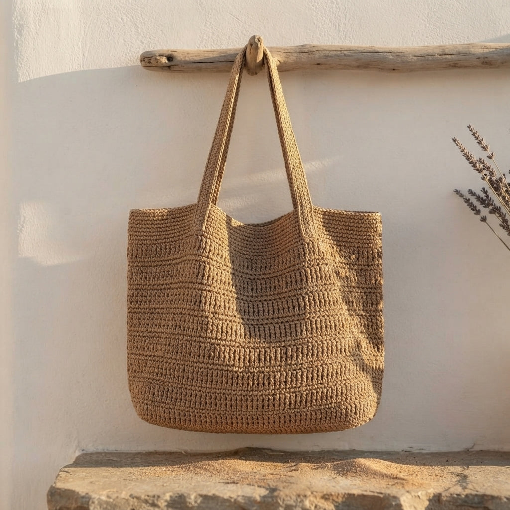 Shopper Tote Shoulder Bag Tote | Crochet Pattern PDF
