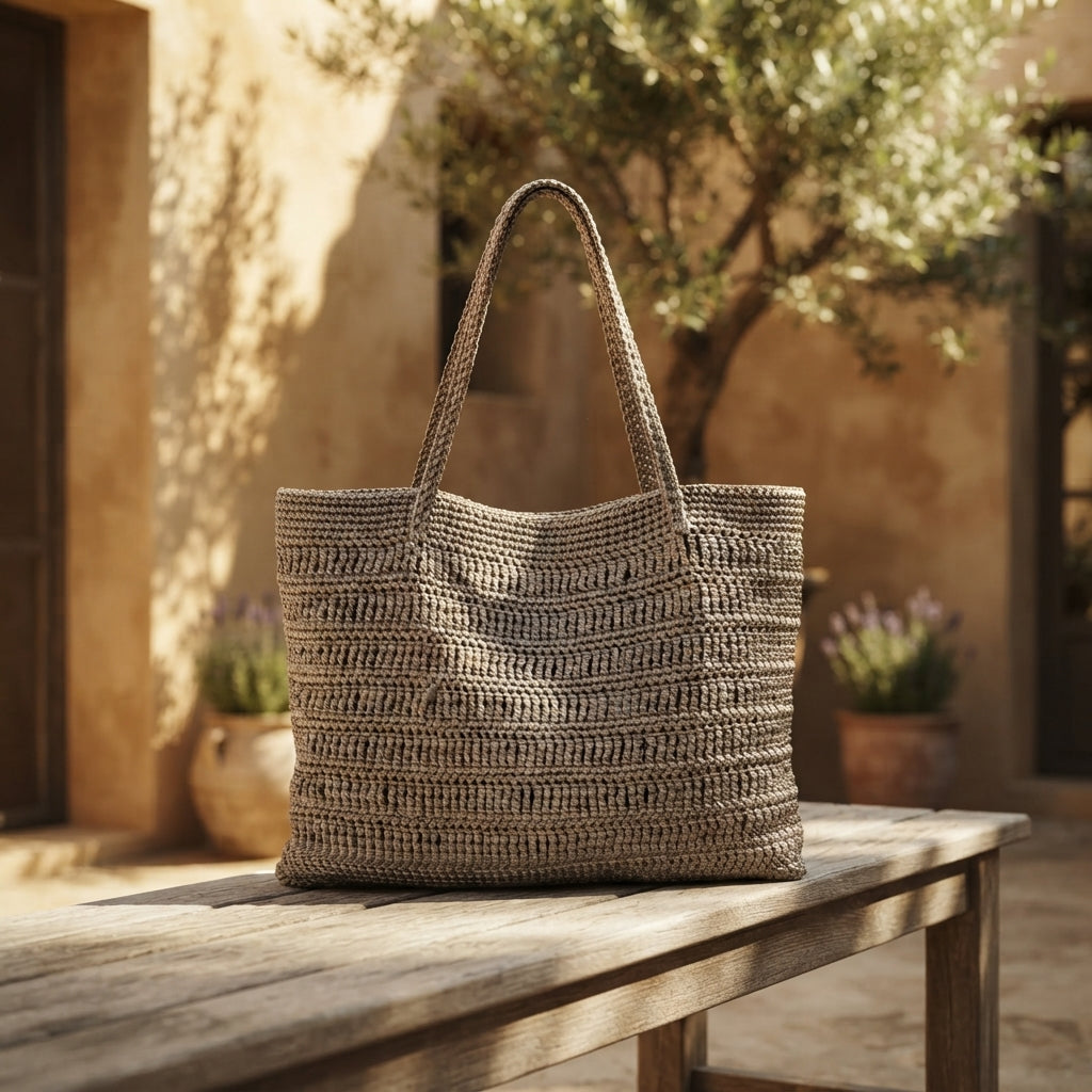 Shopper Tote Shoulder Bag Tote | Crochet Pattern PDF