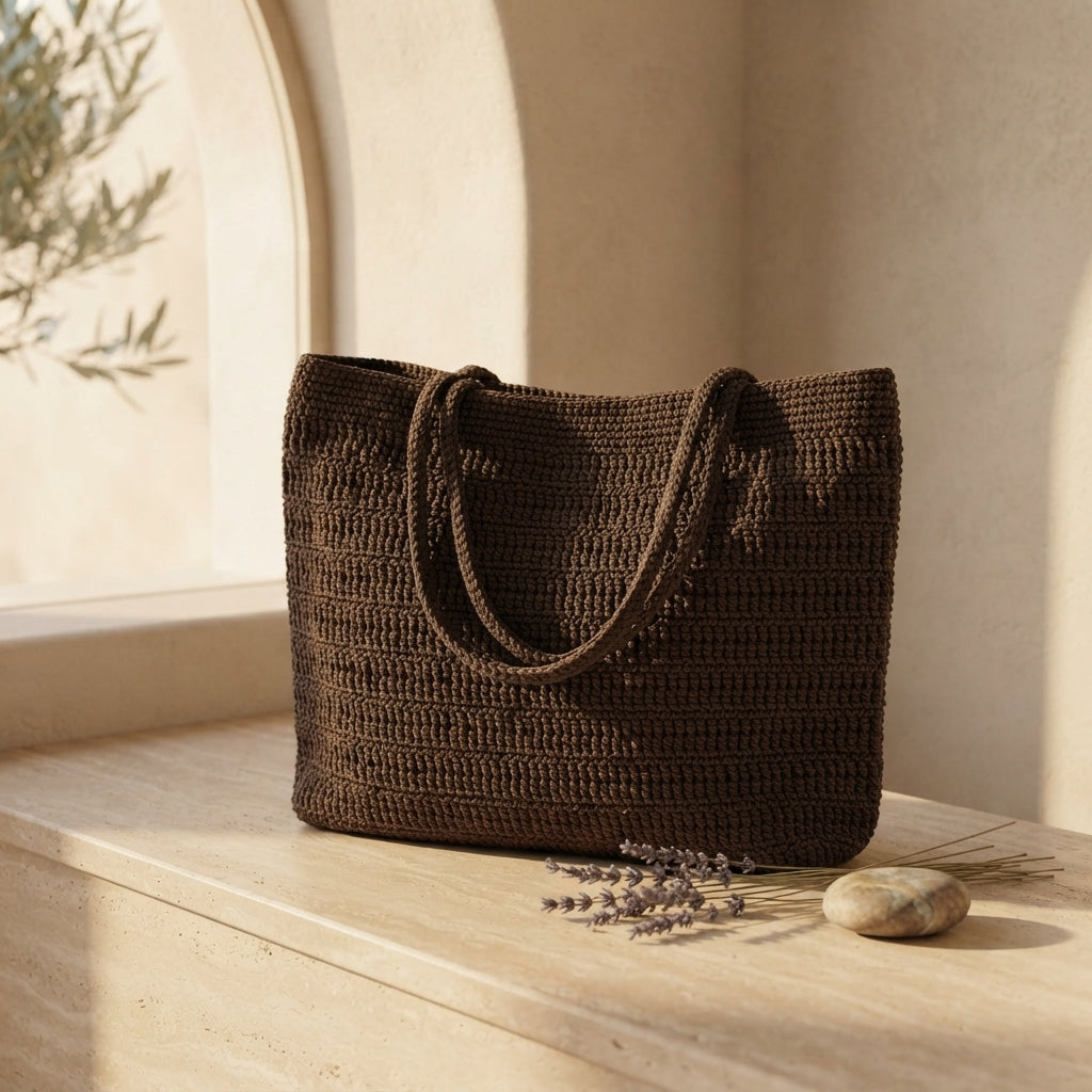 Shopper Tote Shoulder Bag Tote | Crochet Pattern PDF