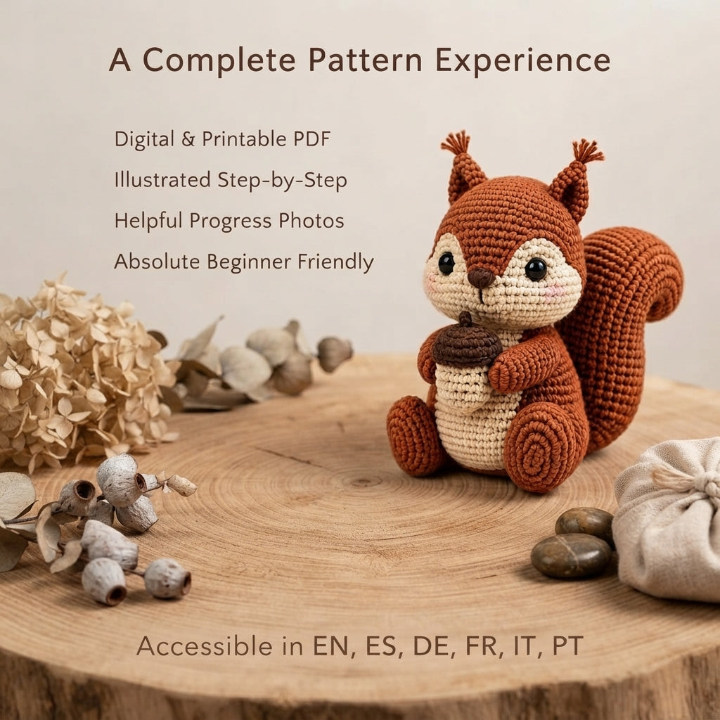 Squirrel Toy Amigurumi | Amigurumi Pattern PDF