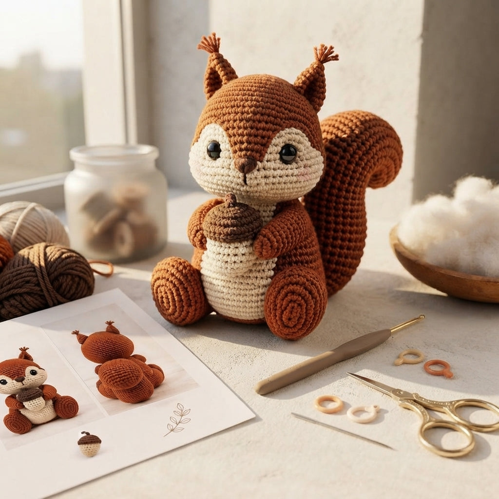 Squirrel Toy Amigurumi | Amigurumi Pattern PDF