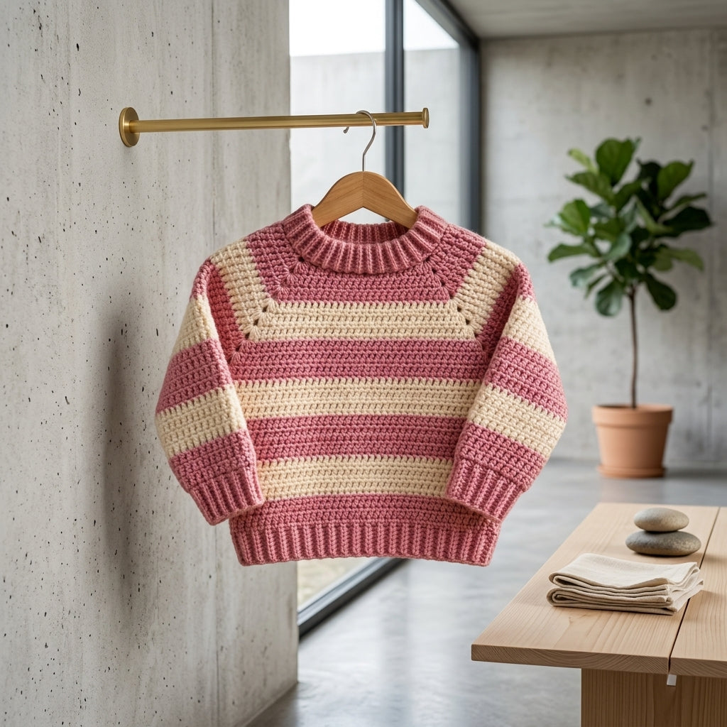 Sweater Beginners Step-By-Step Baby Sweater | Crochet Pattern PDF