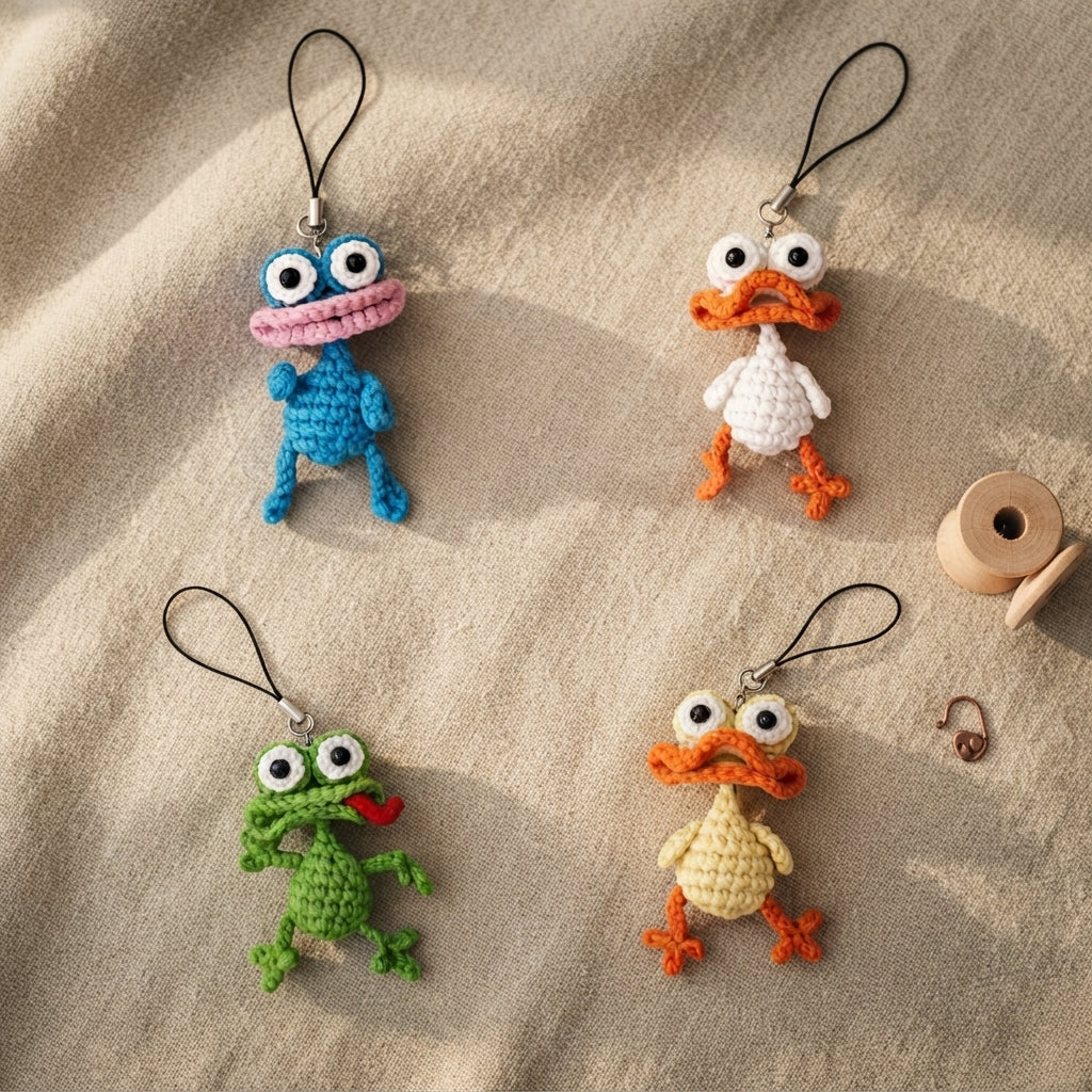 Sweet Mini Bag Charm | Crochet Keychain Pattern — Design 3