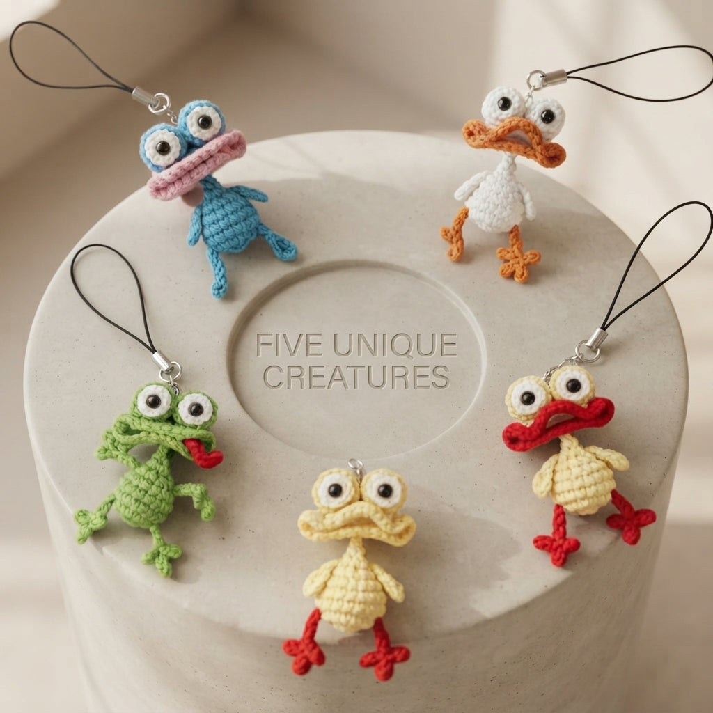 Sweet Mini Bag Charm | Crochet Keychain Pattern — Design 3