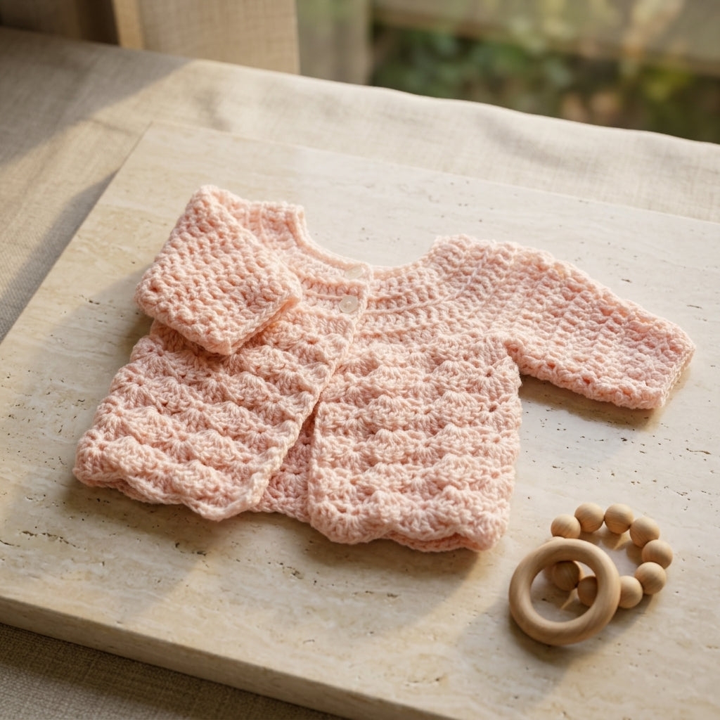 Cardigan Sweater Beginner Baby Cardigan | Crochet Pattern PDF