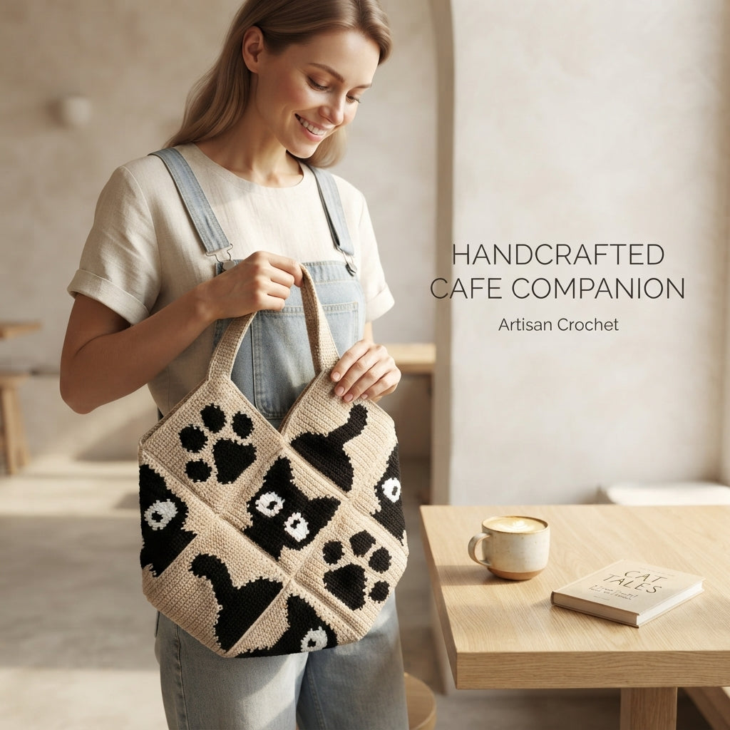 Cat Paw Tote | Crochet Pattern PDF
