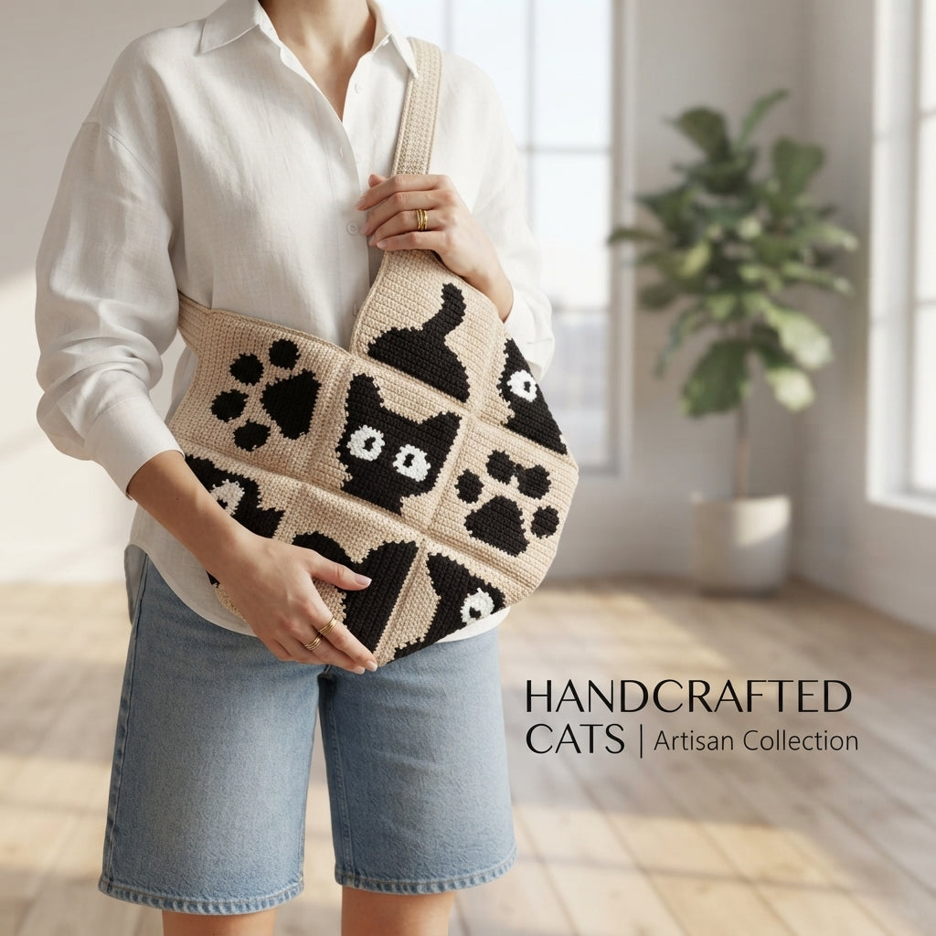 Cat Paw Tote | Crochet Pattern PDF