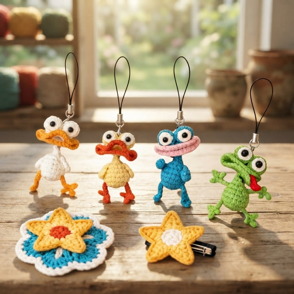 Sweet Mini Bag Charm | Crochet Keychain Pattern — Design 3