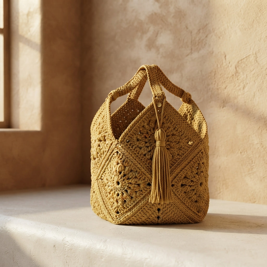 Granny Square Granny Square Tote V6 | Crochet Pattern PDF