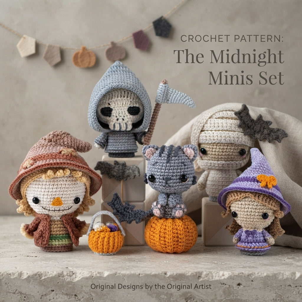 Cute Mini Charm Keyring | Amigurumi PDF Guide