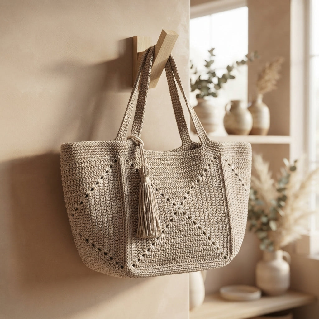 Granny Square Granny Square Tote V6 | Crochet Pattern PDF