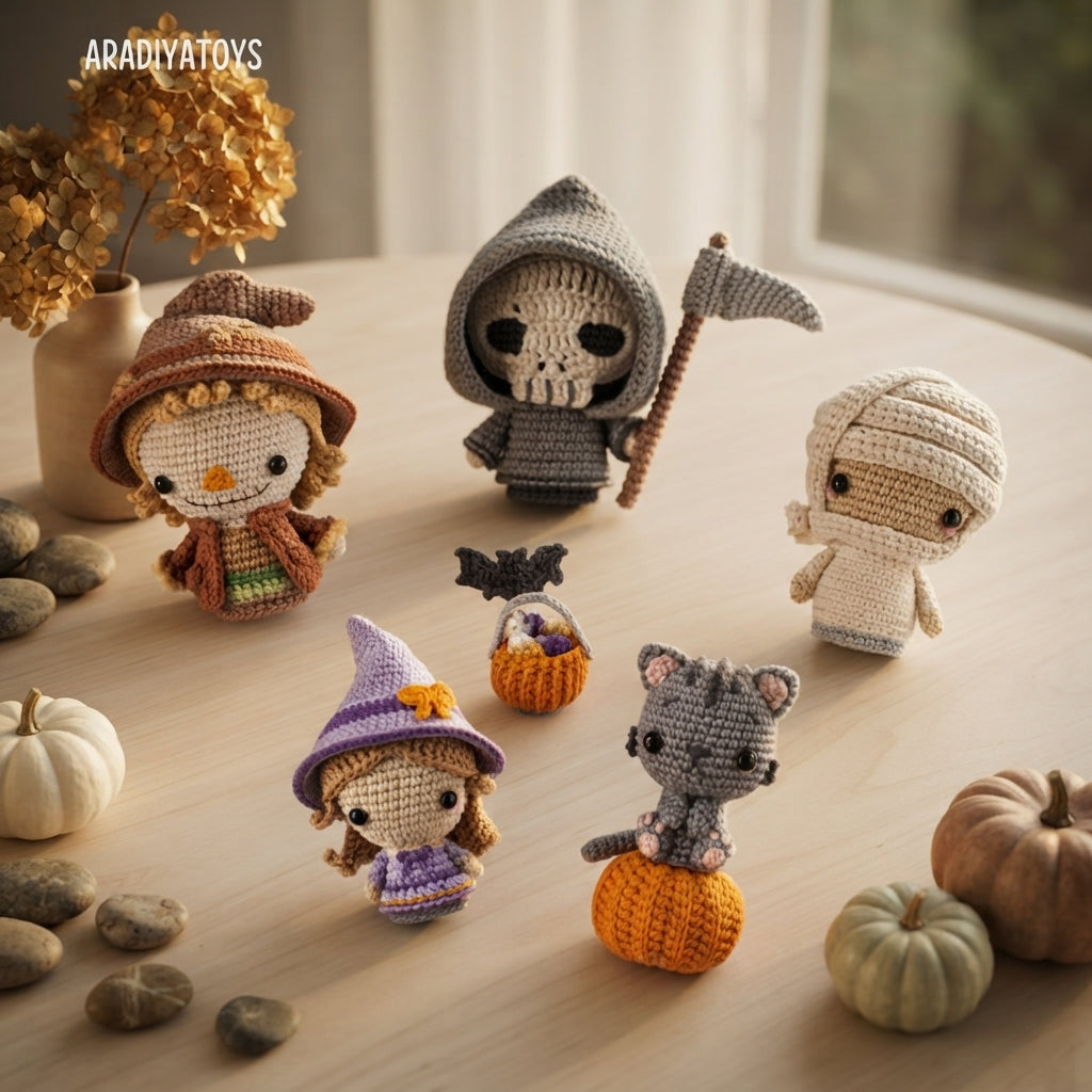 Cute Mini Charm Keyring | Amigurumi PDF Guide