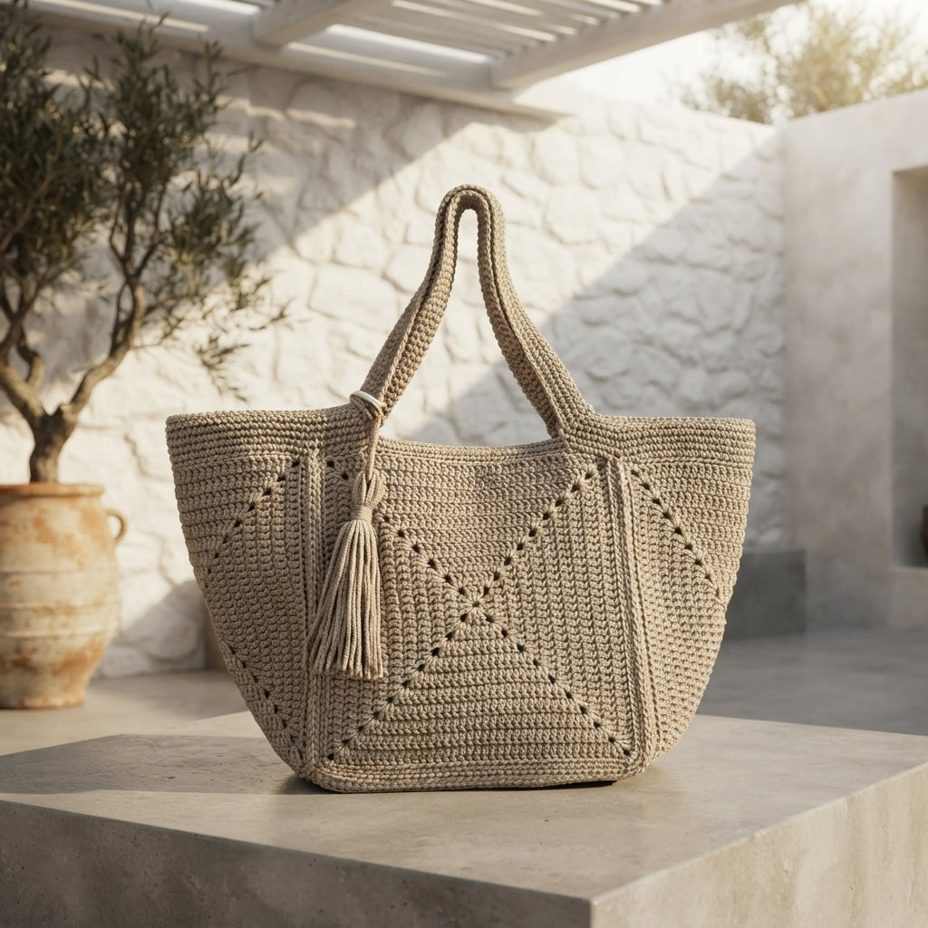 Granny Square Granny Square Tote V6 | Crochet Pattern PDF