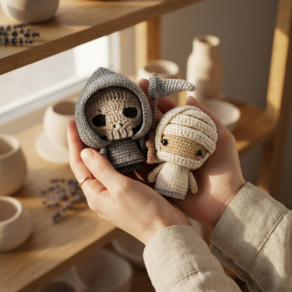 Cute Mini Charm Keyring | Amigurumi PDF Guide