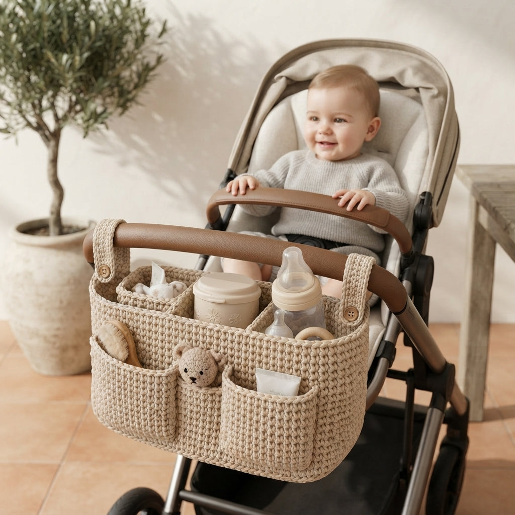 Stroller Organizer Bag | Crochet Pattern PDF