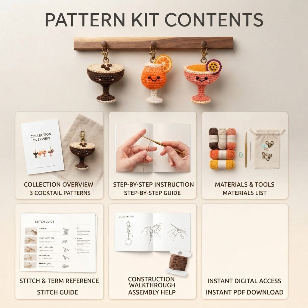 Mega 100 Crochet Keychain Patterns | PDF Bundle — Design 3