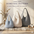 Shoulder Bag Hobo Bag Tote V2 | Crochet Pattern PDF