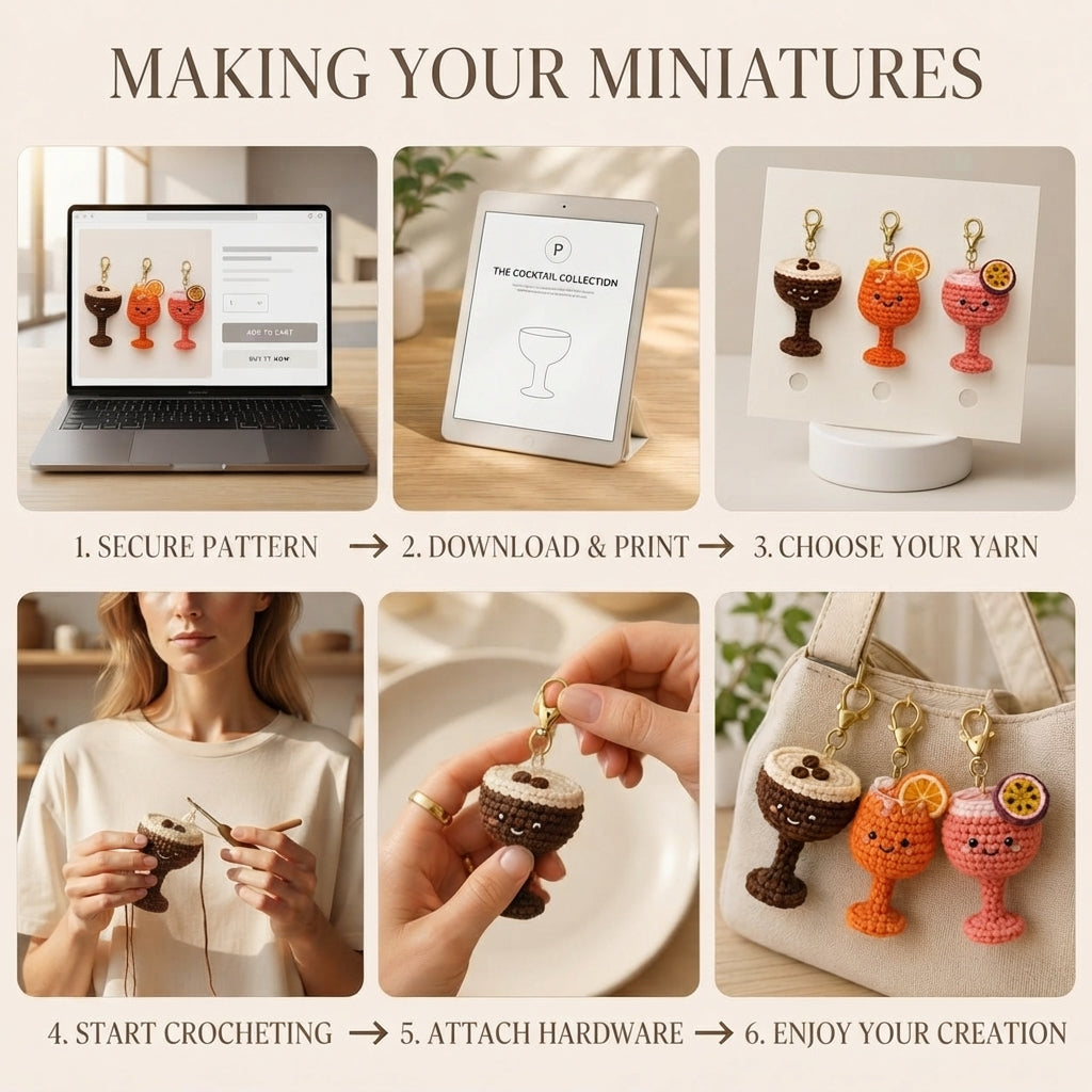 Mega 100 Crochet Keychain Patterns | PDF Bundle — Design 3